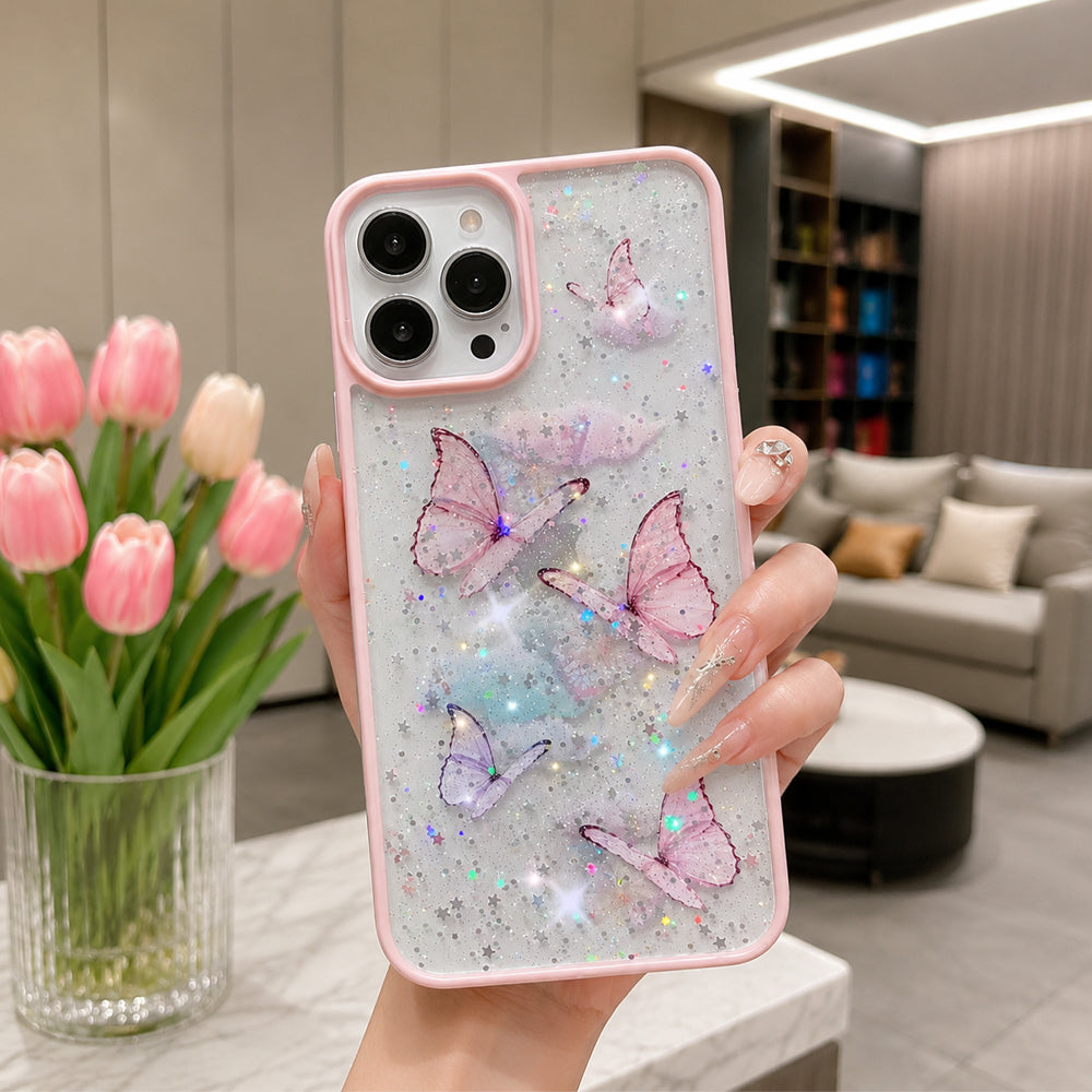 Glitter Butterfly Case for iPhone