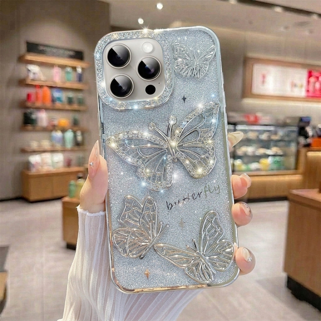 iPhone Diamond Glitter Butterfly Case