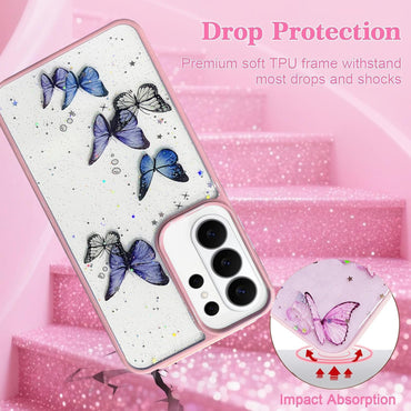Glitter Butterfly Case for Samsung