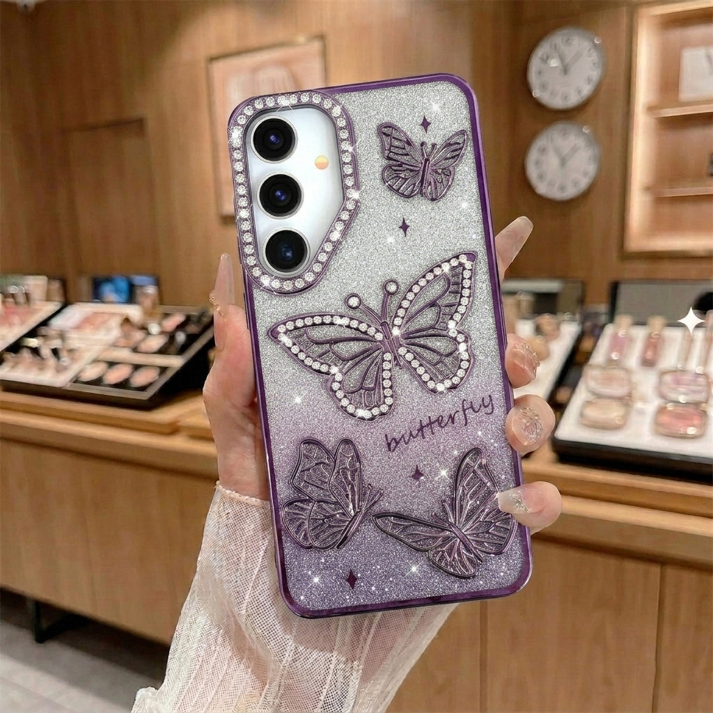 Samsung Diamond Glitter Butterfly Case