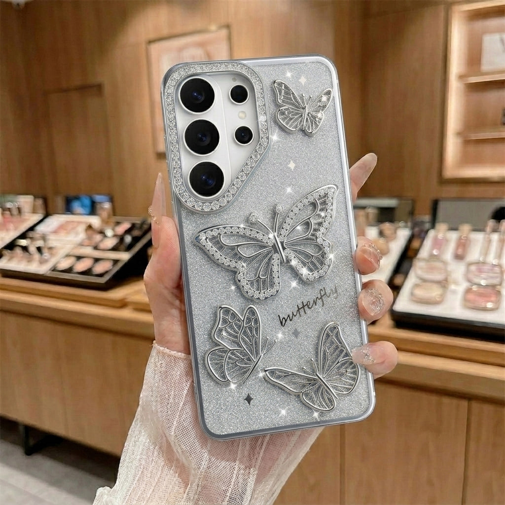 Samsung Diamond Glitter Butterfly Case