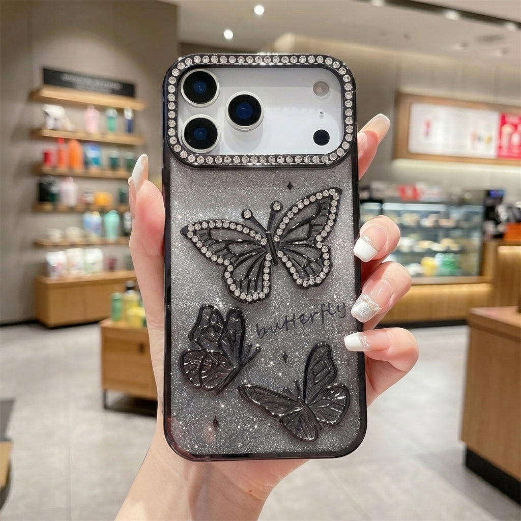 iPhone Diamond Glitter Butterfly Case
