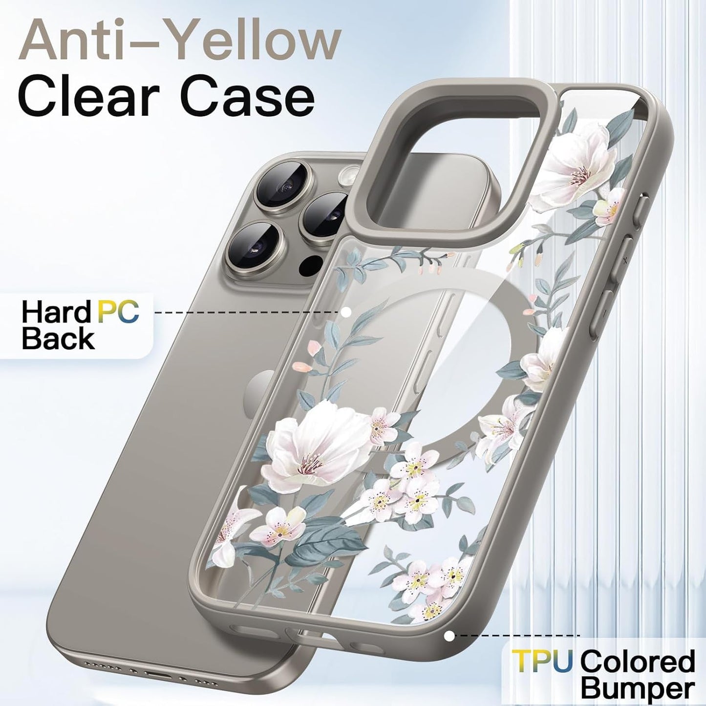Flower Magsafe Mobile Cover for iPhone