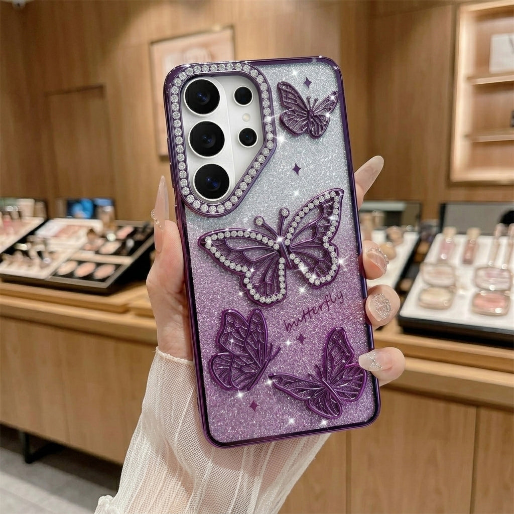 Samsung Diamond Glitter Butterfly Case