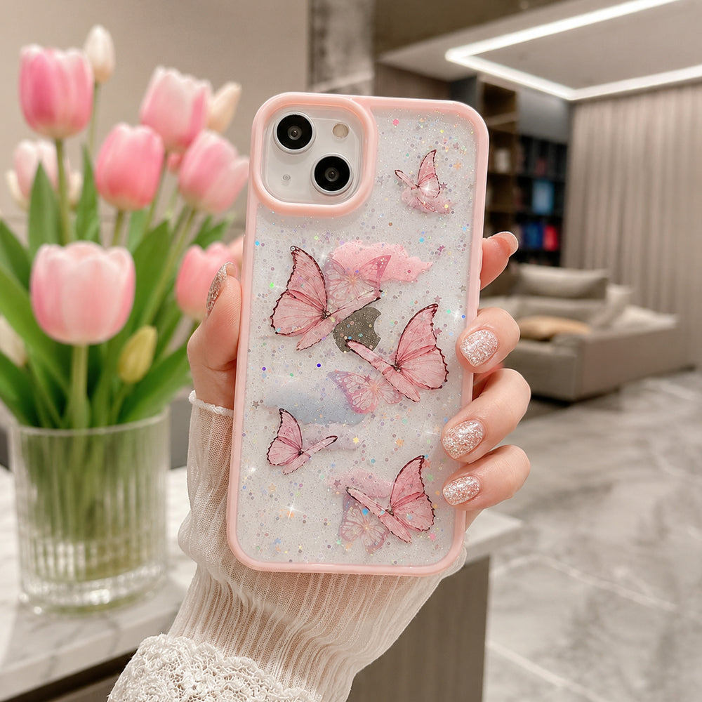 Glitter Butterfly Case for iPhone
