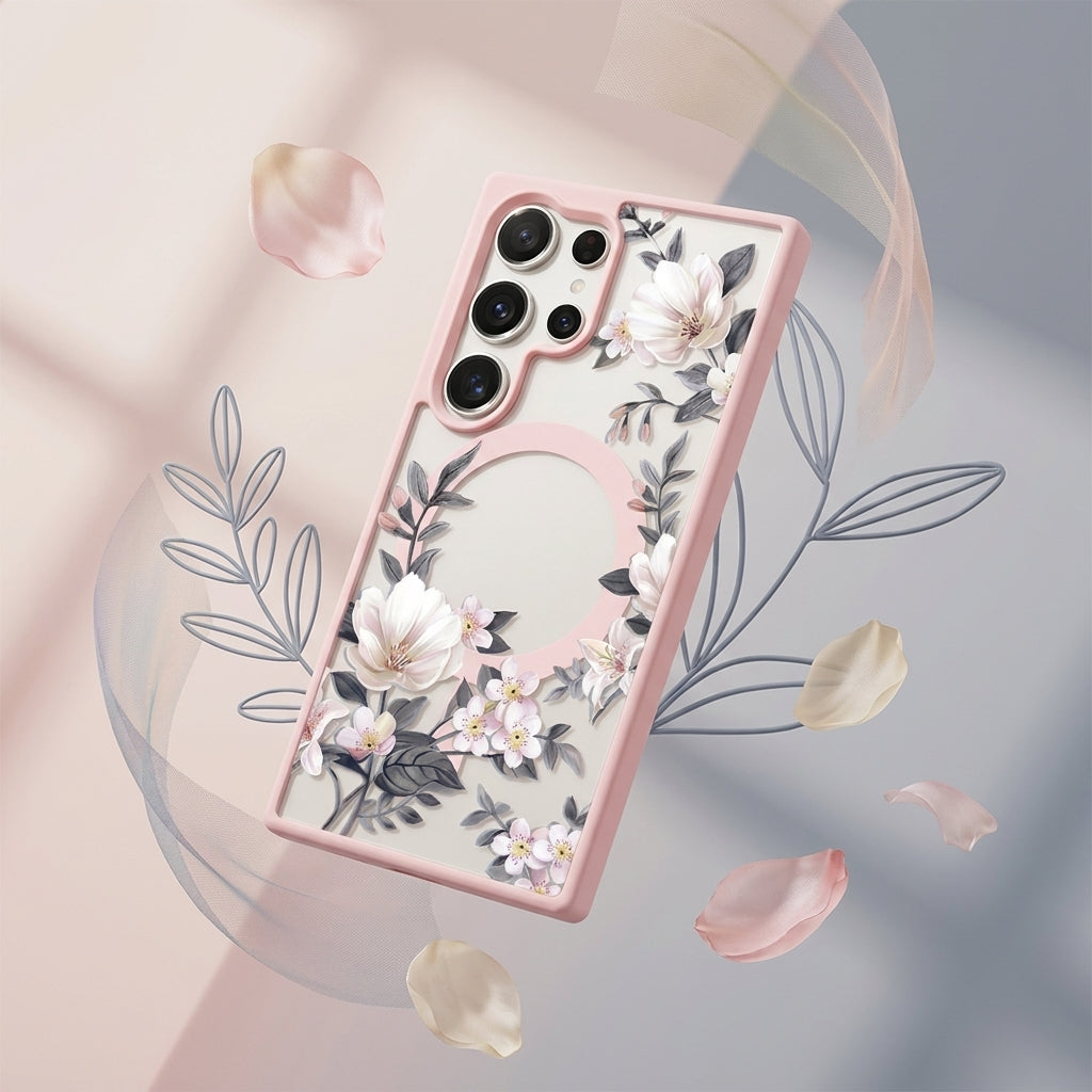 Flower Magsafe Case for Samsung