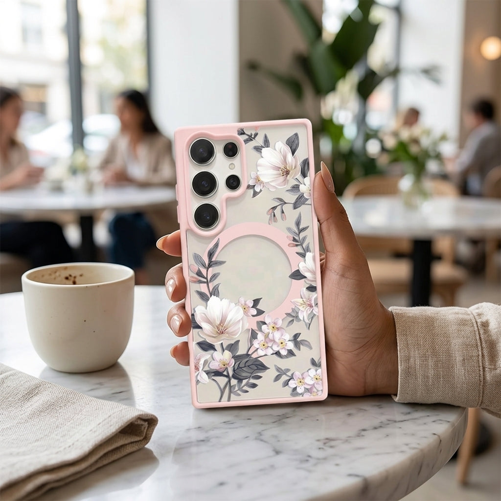 Flower Magsafe Case for Samsung